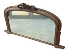 19TH CENTURY GILTWOOD OVER MANTEL MIRROR