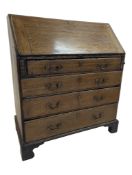 18TH CENTURY GEORGE III OAK BUREAU DESK