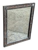 LATE 19TH CENTURY VICTORIAN EBONISED WALL MIRROR