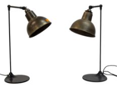 A CONTEMPORARY GOLD INDUSTRIAL ANGLEPOISE DESK LAMP LIGHT