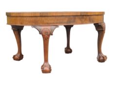 VINTAGE QUEEN ANNE REVIVAL BURR WALNUT OCCASIONAL TABLE