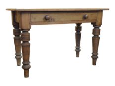 VICTORIAN COUNTRY PINE WRITING TABLE