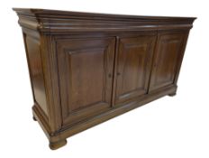 LOUIS PHILIPPE REVIVAL FRENCH WALNUT SIDEBOARD CREDENZA BUFFET