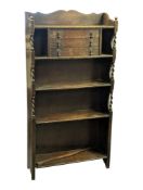 EARLY 20TH CENTURY 1920S OAK BOOKSHELF