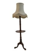 EARLY 20TH CENTURY CIRCA 1920S MAHOGANY STANDARD LAMP