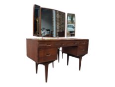 BUTILUX FURNITURE - VINTAGE MID CENTURY AFROMOSIA TEAK DRESSING TABLE