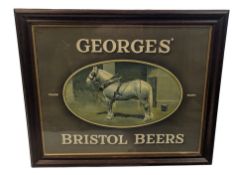 GEORGES BRISTOL BEER - VINTAGE ADVERTISING PUB POSTER