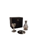 20TH CENTURY SILVER PLATED COMMUNION SET
