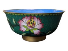CHINESE 20TH CENTURY VINTAGE CLOISONNE BOWL