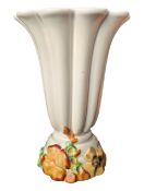 CLARICE CLIFF - 1930S POTTERY VASE WITH 'MY GARDEN' DESIGN