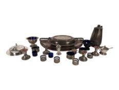 COLLECTION OF EARLY 20TH CENTURY ART DECO SILVER PLATED DINNERWARE