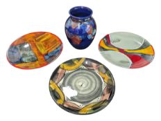 POOLE POTTERY - FOUR 20TH CENTURY RETRO CERAMIC PIECES