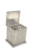 ART DECO EARLY 20TH CENTURY VINTAGE PEWTER CIGARETTE HOLDER