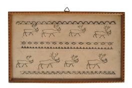 GUSTAV HAGEMANN (1891 - 1982) - 20TH CENTURY GERMAN REINDEER DRYPOINT ETCHING