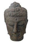 19TH CENTURY VINTAGE THAI STONE BUDDHA PORTRAIT BUST