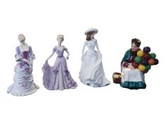 COLLECTION OF FOUR LATE 20TH CENTURY PORCELAIN FIGURES