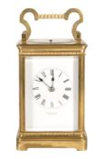 EARLY 20TH CENTURY BRASS CARRIAGE CLOCK