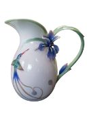 FRANZ - 21ST CENTURY PORCELAIN KINGFISHER JUG