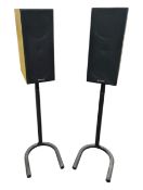 PAIR OF EARLY 2000S ACOUSTIC SOLUTIONS SPEAKERS WITH STANDS