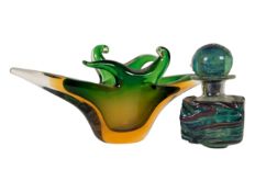 COLLECTION OF VINTAGE ITALIAN MANNER STUDIO ART GLASS