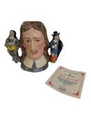 ROYAL DOULTON - 1994 PORCELAIN LIMITED EDITION OLIVER CROMWELL CHARACTER JUG