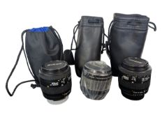 NIKON - THREE LATE 20TH CENTURY VINTAGE DIGITAL CAMERA LENSES