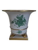 HEREND - 20TH CENTURY HUNGARIAN HEREND APPONYI PORCELAIN VASE
