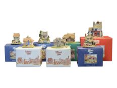 LILLIPUT LANE - COLLECTION OF SEVEN RESIN COTTAGE FIGURES BOXED