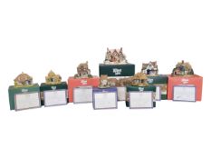 LILLIPUT LANE - COLLECTION OF EIGHT LATE 20TH CENTURY RESIN COTTAGE FIGURES