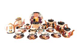 SHORTER & SON - COLLECTION OF MID CENTURY CERAMIC NOVELTY TOBY TEAPOTS ETC