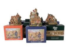 LILLIPUT LANE - COLLECTION OF BOXED COTTAGE RESIN SCULPTURES
