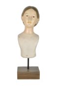 20TH CENTURY VINTAGE JEWELLERY SHOP DISPLAY LADY BUST MODEL