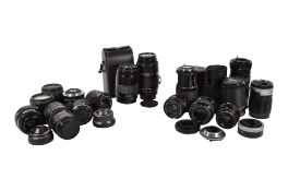 COLLECTION OF LATE 20TH CENTURY VINTAGE CAMERA LENSES