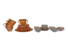 COLLECTION OF MID CENTURY VINTAGE LUSTRE GLASSWARE