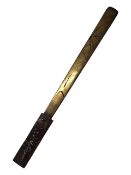 20TH CENTURY VINTAGE JAPANESE COPPER ON BRASS PAGE TURNER