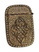 20TH CENTURY PERSIAN ENAMELLED BRASS VESTA CASE
