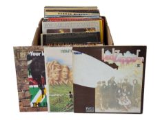 COLLECTION OF LATE 20TH CENTURY VINTAGE ROCK LP VINYL RECORDS
