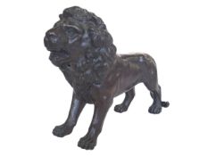 19TH CENTURY VICTORIAN CAST BRONZE LION