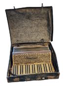 HOHNER - EARLY 20TH CENTURY VINTAGE CASED ACCORDION