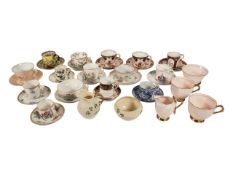 COLLECTION OF 19TH / 20TH CENTURY CHINA TEA / COFFEE CUPS AND SAUCERS