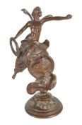 19TH CENTURY GRAND TOUR BRONZE SCULPTURE OF WINGED VICTORY