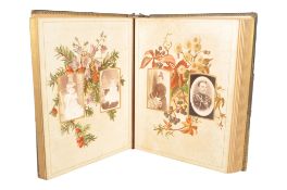 19TH CENTURY VICTORIAN CARTE DE VISITE PHOTOGRAPH ALBUM