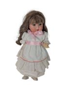 ARMAND MARSEILLE - 20TH CENTURY VINTAGE GERMAN BISQUE PORCELAIN HEADED DOLL