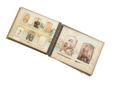 LATE 19TH / EARLY 20TH CENTURY CARTE DE VISITE PHOTOGRAPH ALBUM
