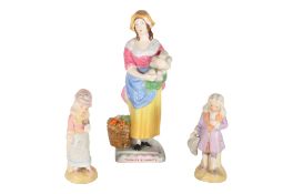 THREE EARLY 20TH CENTURY VINTAGE PORCELAIN FIGURES
