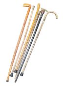 COLLECTION VINTAGE 20TH CENTURY HAND MADE WALKING STICKS