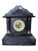 VICTORIAN 19TH CENTURY SLATE MANTEL CLOCK