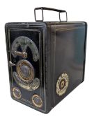 HUNTLEY & PALMERS - 20TH CENTURY VINTAGE CAMERA SHAPED BISCUIT TIN