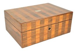 19TH CENTURY VICTORIAN MARQUETRY INLAID WOODEN JEWELLERY BOX