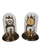 TWO LATE 19TH / EARLY 20TH CENTURY VINTAGE GERMAN ANNIVERSARY MANTEL CLOCKS